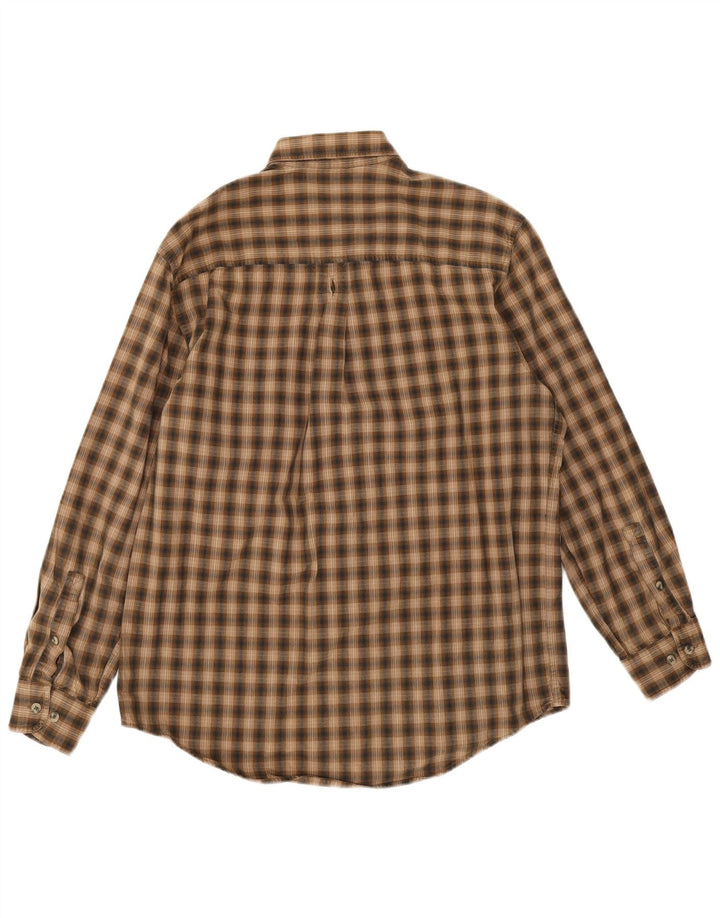 Timberland Herre flannelskjorte lille brun ternet bomuld