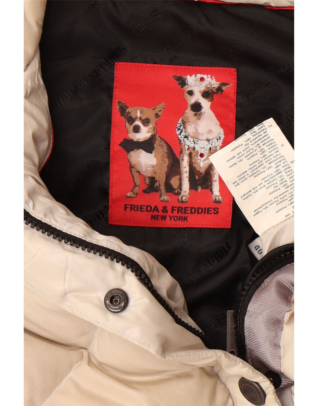 FRIEDA & FREDDIES Polstret Gilet til kvinder EU 40 Medium Beige Polyester