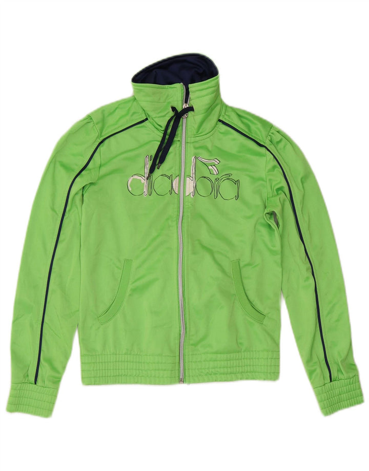 Diadora Boys Grafisk træningsdragt Topjakke 11-12 år XL Grøn Polyester