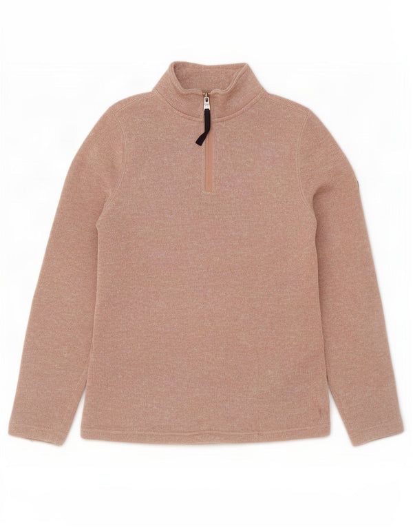 Tog 24 Dame Oversized Zip Neck Sweatshirt Jumper UK 10 Small Pink