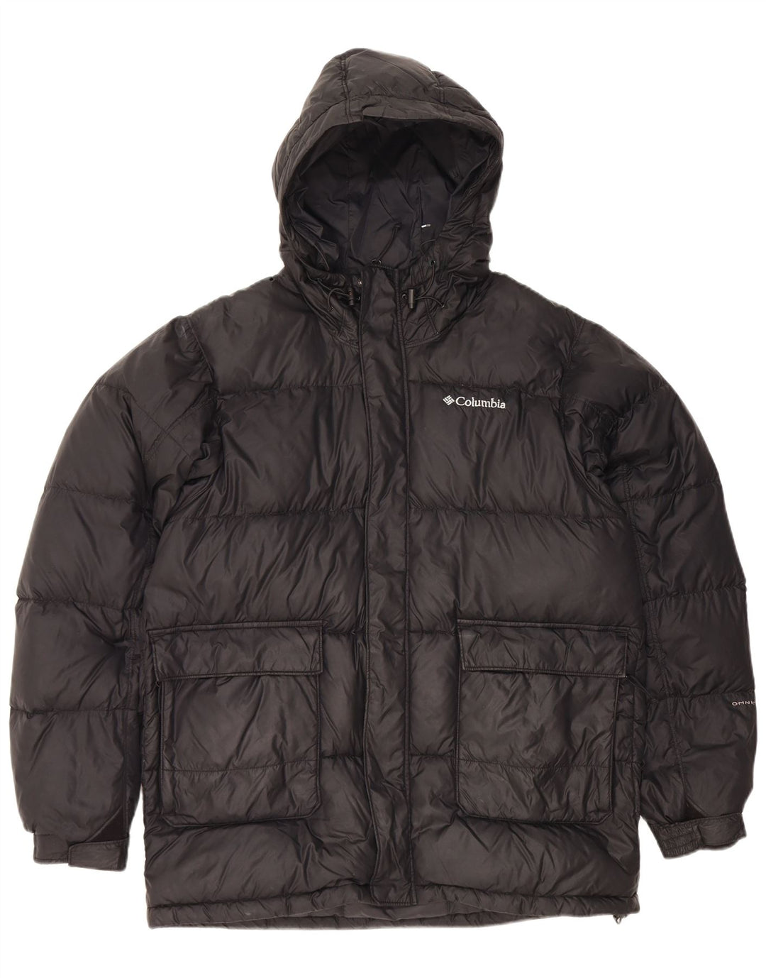 Columbia Herre Omni-Shield hættepolstret jakke UK 38 Medium Sort Nylon