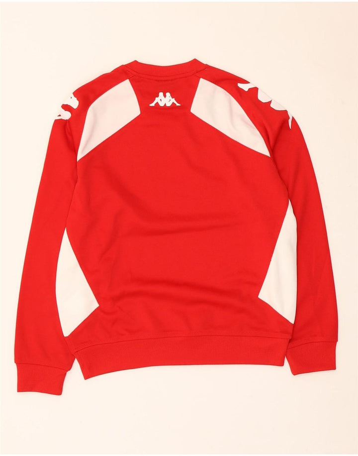Kappa Boys Graphic Sweatshirt Jumper 11-12 år Rød Colourblock Polyester