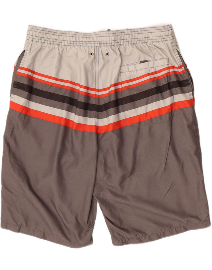 CALVIN KLEIN Mens Swimming Shorts XL  Grey Colourblock Polyester Vintage Calvin Klein and Second-Hand Calvin Klein from Messina Hembry 