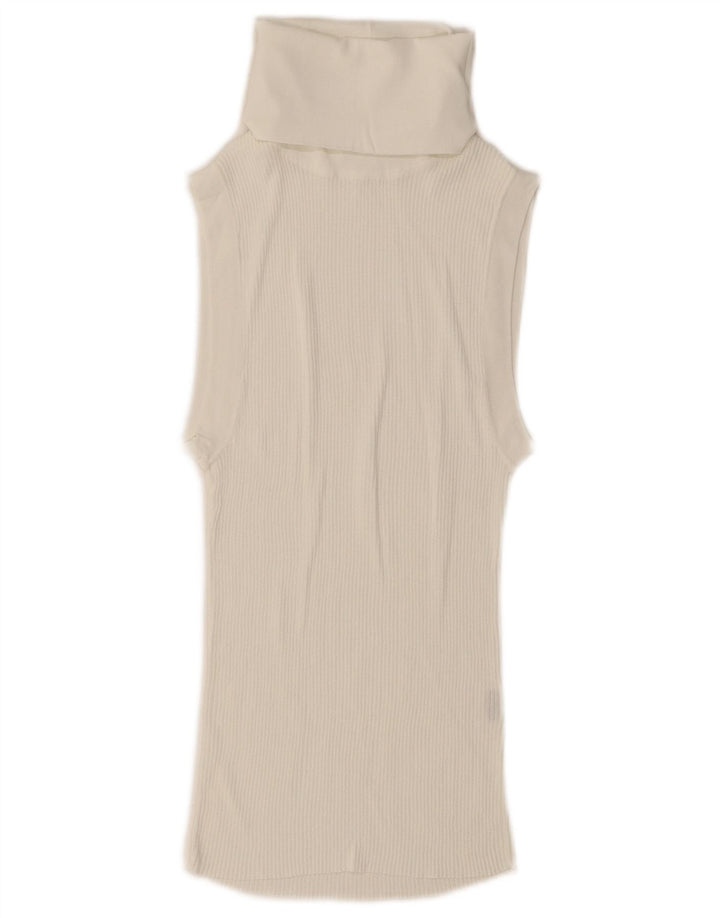 Zara Dame Vest Tank Top UK 14 Large White