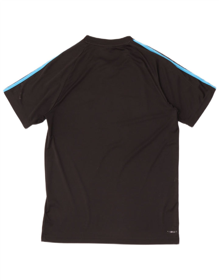 ADIDAS Herre Climalite T-Shirt Top Medium Sort Polyester