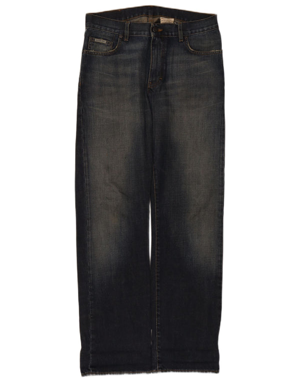 Calvin Klein Straight Jeans til mænd W32 L34 Marineblå Bomuld