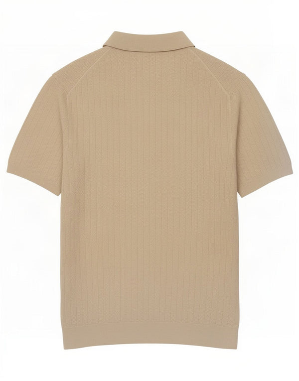 Marks & Spencer Kortærmet Polo Shirt til mænd Large Off White Bomuld