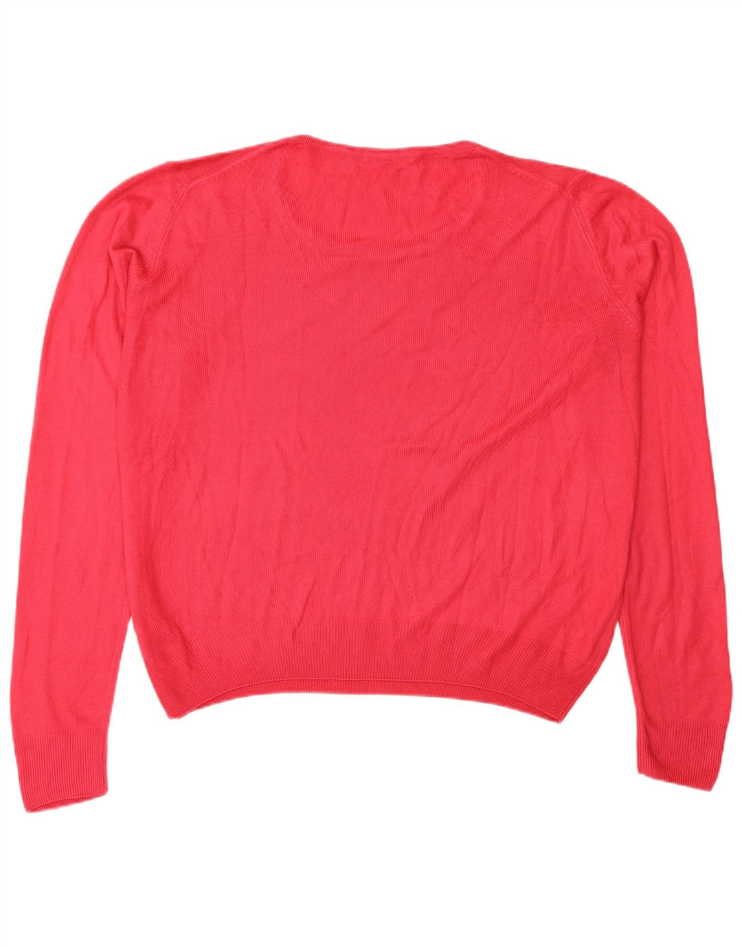 Marks & Spencer Dame Oversized Boat Neck Jumper Sweater UK 14 Large Pink