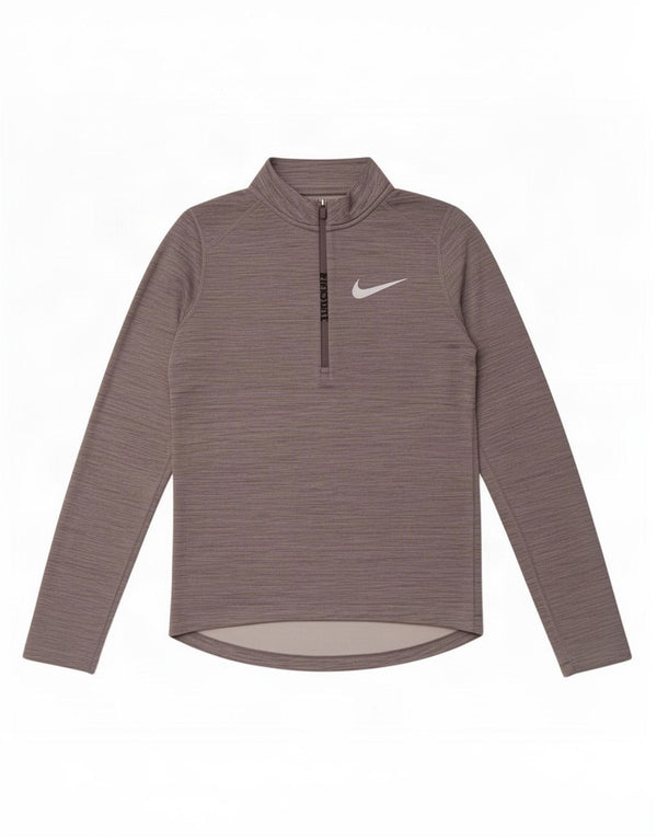 Nike Boys Dri Fit Pullover Træningsdragt Top 13-14 år XL Grå Flecked