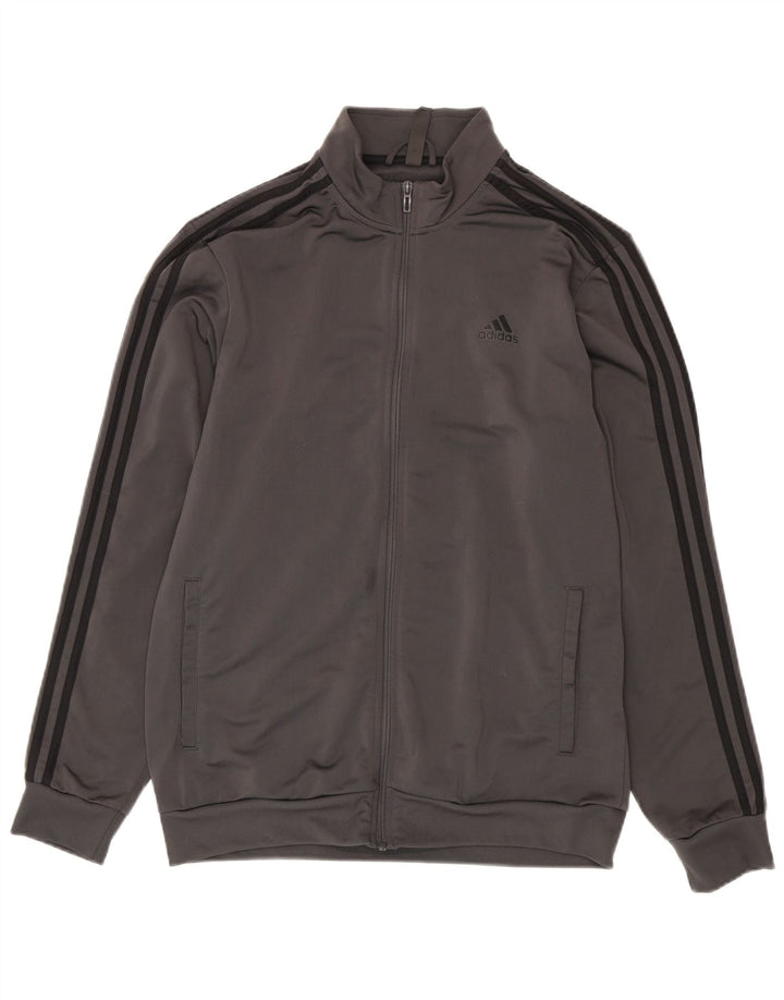 Adidas Træningsdragt til mænd, topjakke, stor grå polyester