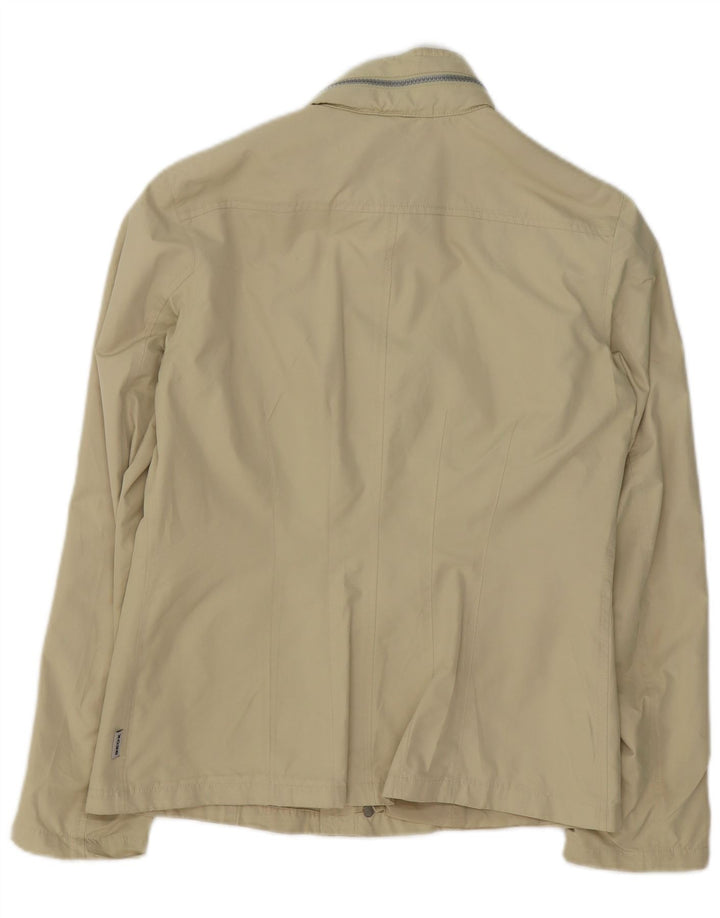 Geox Womens Respira Hooded Utility Jacket UK 10 Small Beige Polyester