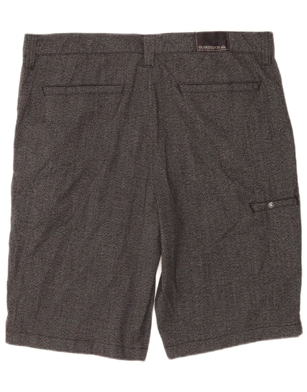 Quiksilver Zathan Cargo Shorts til mænd W34 Large Grå Polyester