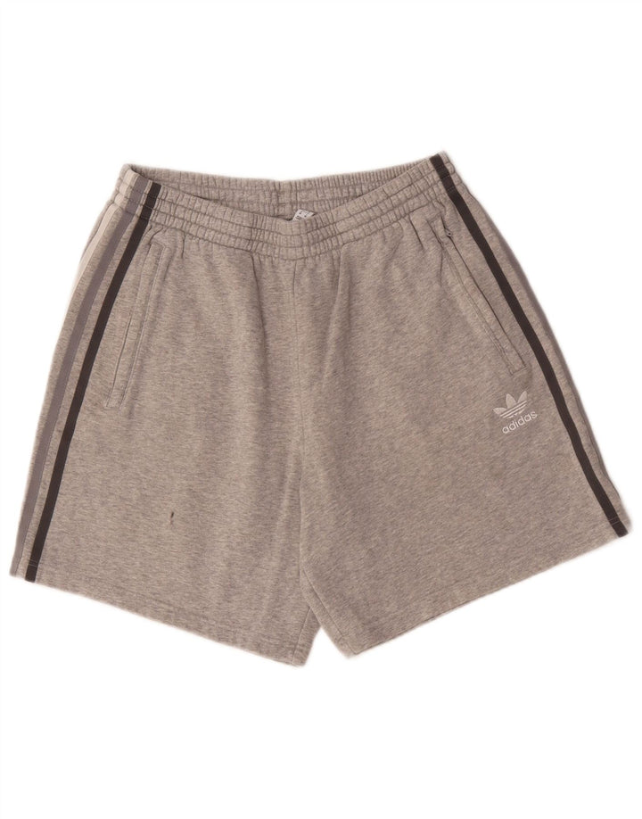 Adidas Sportshorts til mænd, mellemgrå flækket bomuld