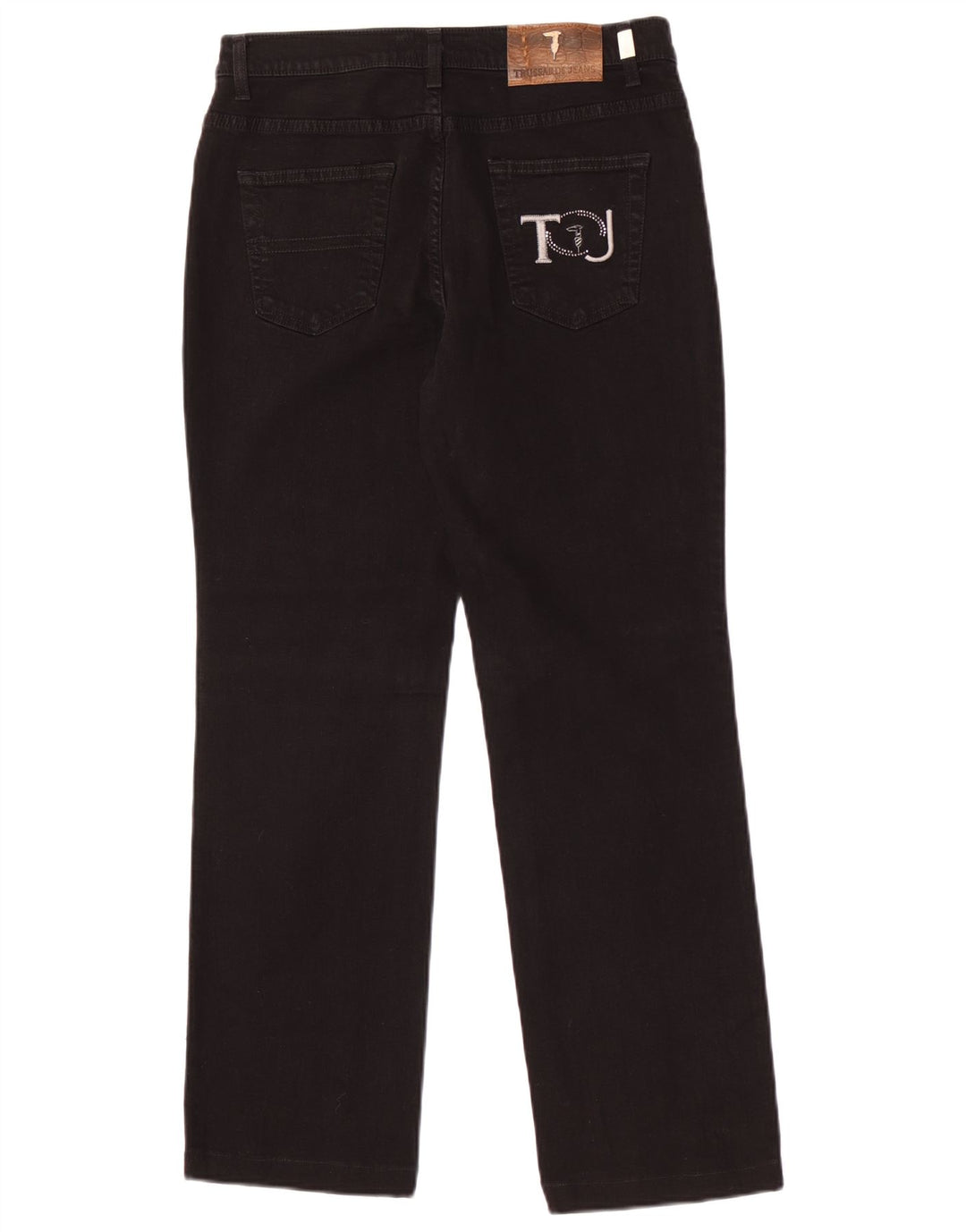 Trussardi Straight Jeans til mænd Størrelse 30 W30 L29 Sort Bomuld