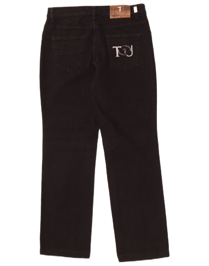 Trussardi Straight Jeans til mænd Størrelse 30 W30 L29 Sort Bomuld