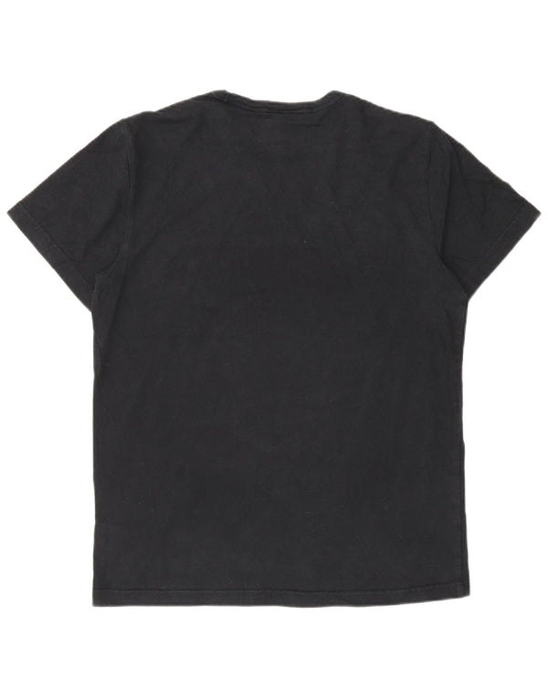 Champion Herre grafisk T-shirt top lille sort bomuld