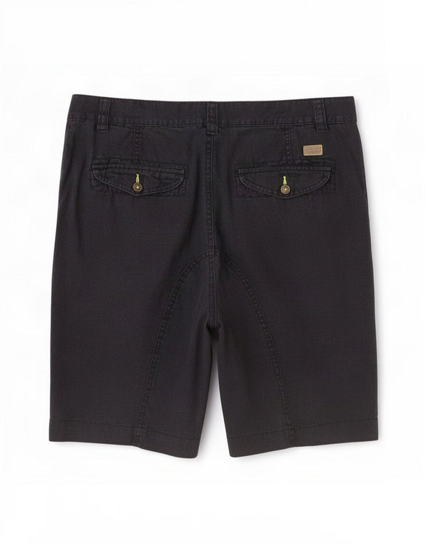 Zara Herre Chino Shorts EU 44 Large W34 Navy Blue Linen