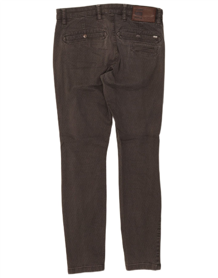 G-Star Slim Jeans til mænd W33 L30 Grå geometrisk bomuld