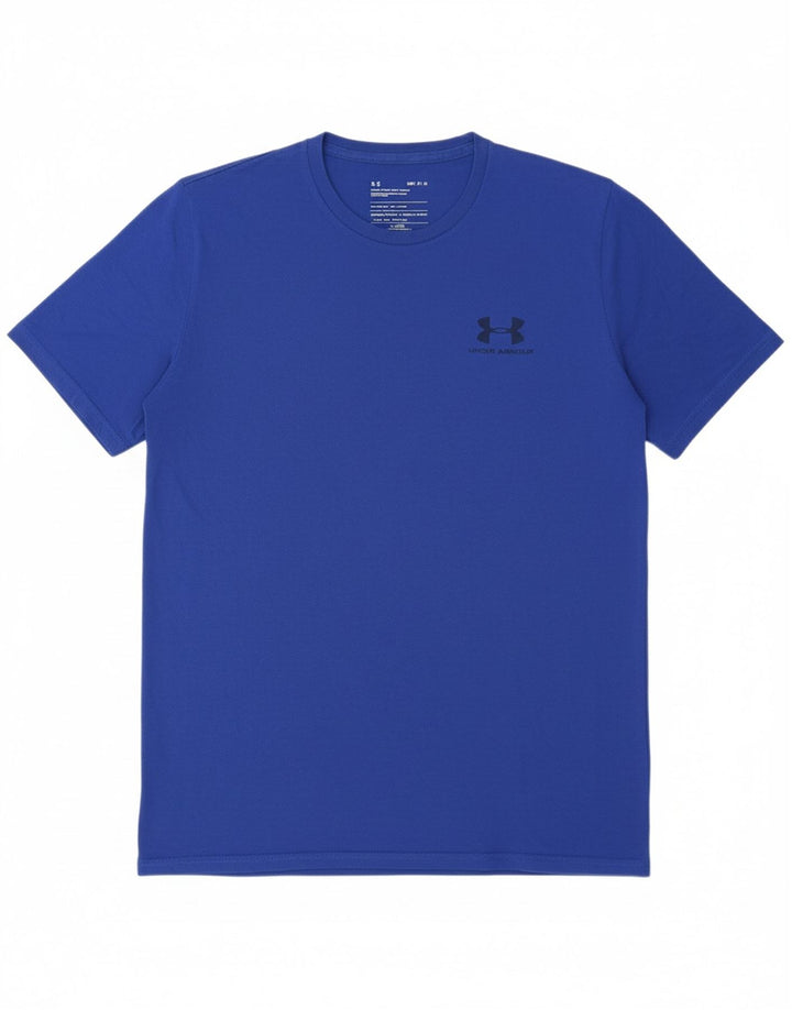 UNDER ARMOUR Mens loose Graphic T-Shirt Top Medium Blue Cotton