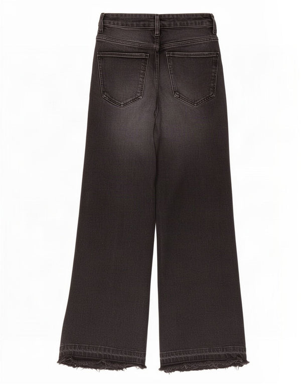 Zara Dame Jeans med brede ben EU 32 2XS W22 L27 Grå