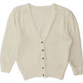 VINTAGE Womens Cardigan Sweater UK 18 XL White Vintage Vintage and Second-Hand Vintage from Messina Hembry 