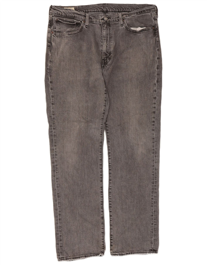 Levi's Herre 514 Straight Jeans W36 L32 Grå Bomuld Classic