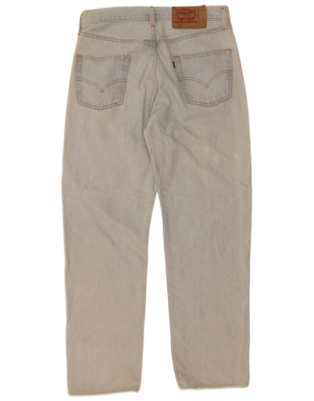 Levi's Herre 501 lige jeans W36 L32 blå bomuld