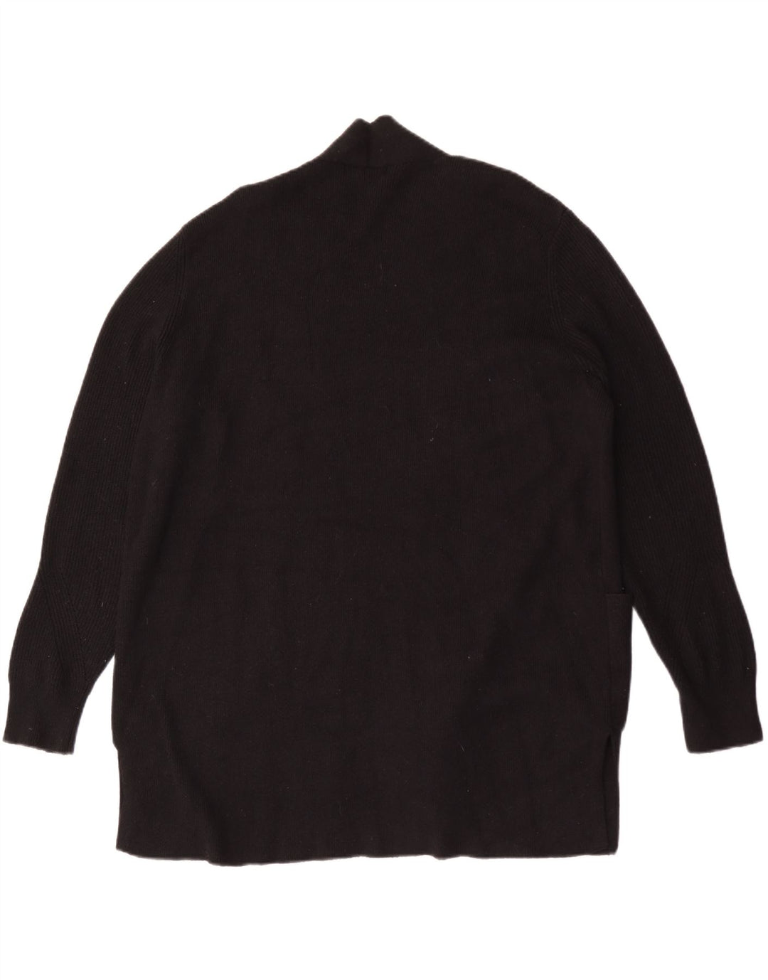 Marks & Spencer Dame Longline Åben Cardigan Sweater UK 20 2XL Sort