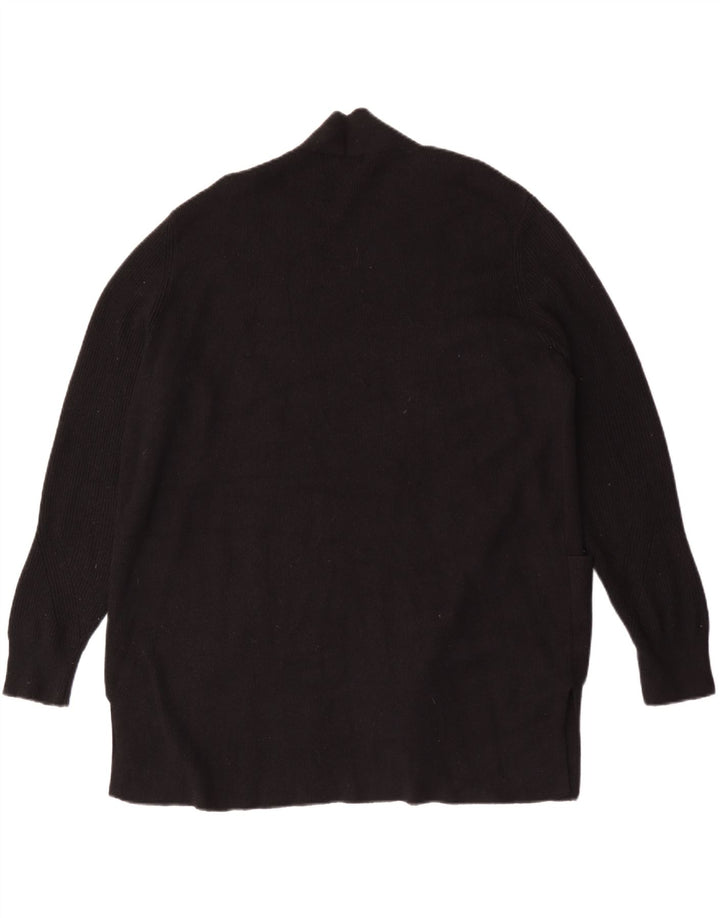 Marks & Spencer Dame Longline Åben Cardigan Sweater UK 20 2XL Sort