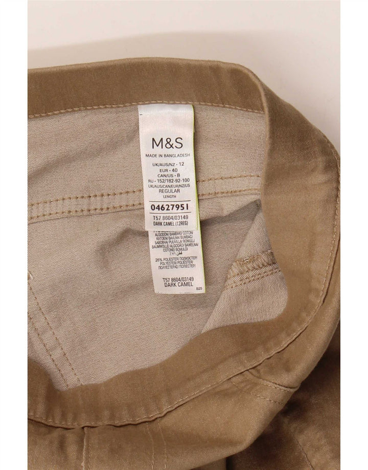Marks & Spencer Dame Jegging Jeans UK 12 Medium W30 L28 Beige Bomuld