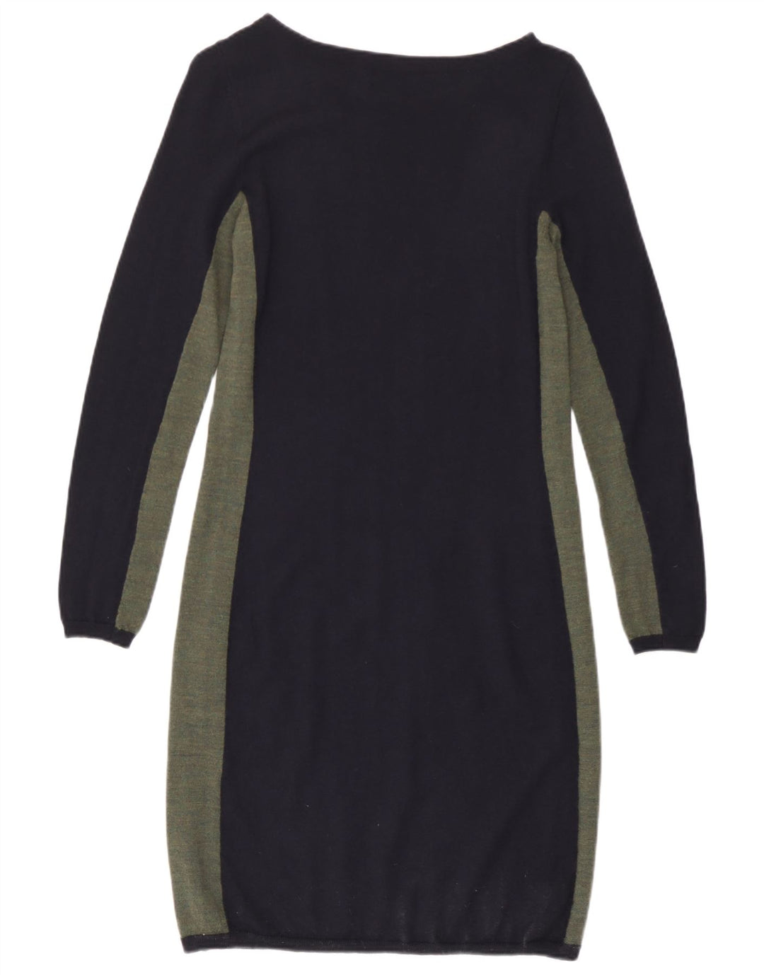 Jigsaw Dame Jumper Dress UK 12 Medium Navy Blue Colourblock Uld