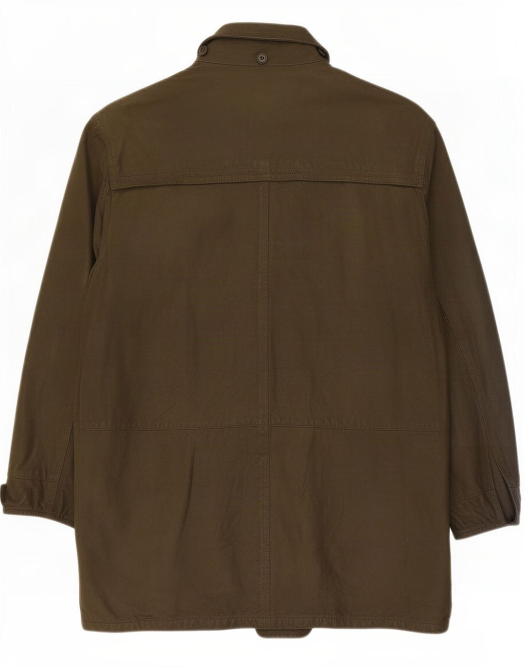 Vintage herre læderfrakke IT 48 Medium Khaki