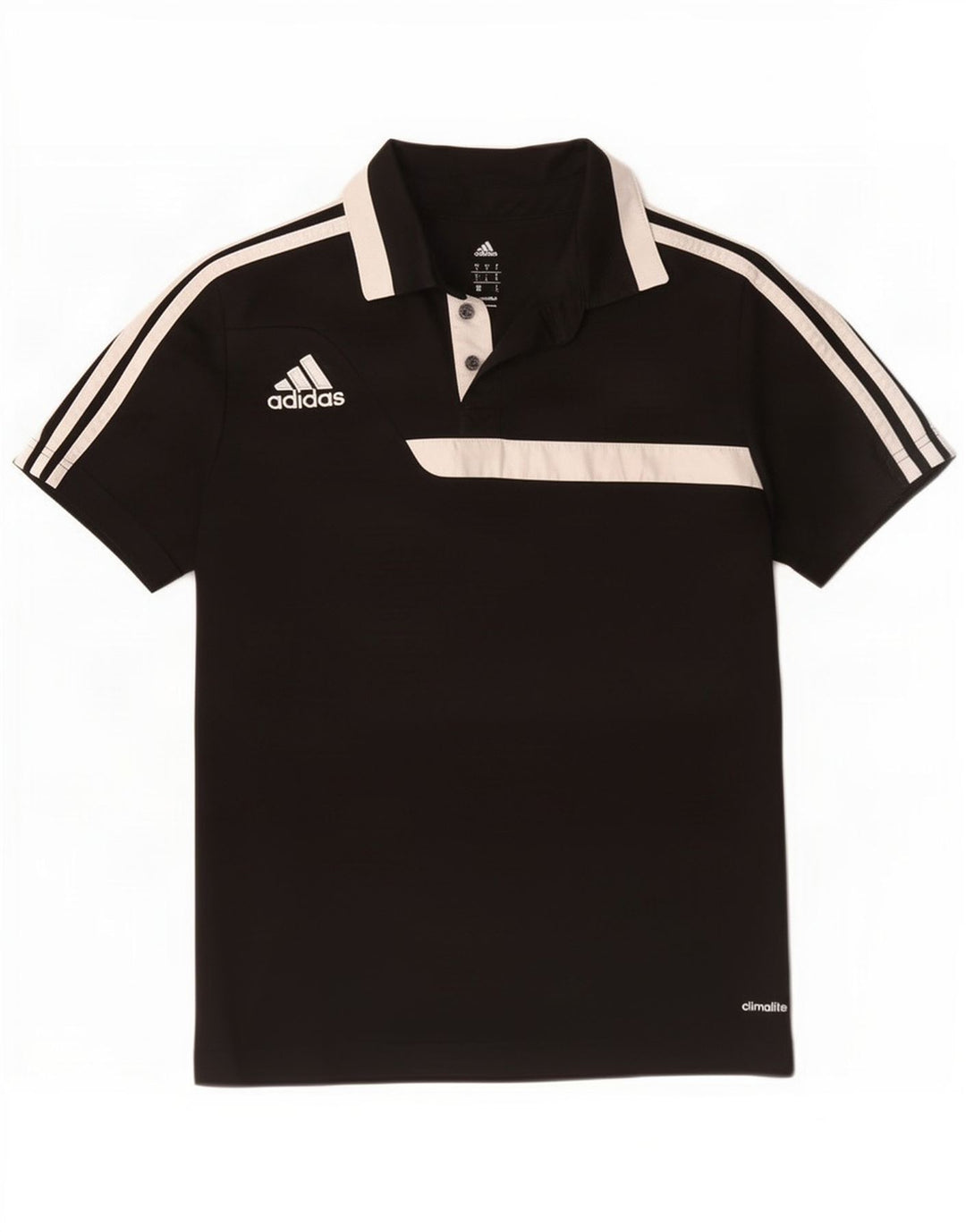 Adidas Herre Climalite Polo Shirt Lille sort Colourblock Polyester