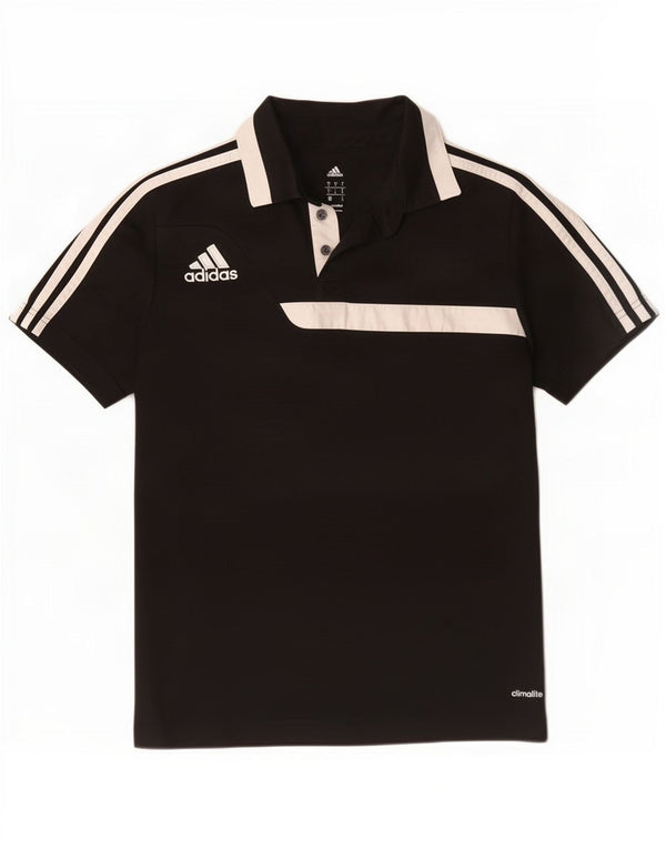 Adidas Herre Climalite Polo Shirt Lille sort Colourblock Polyester