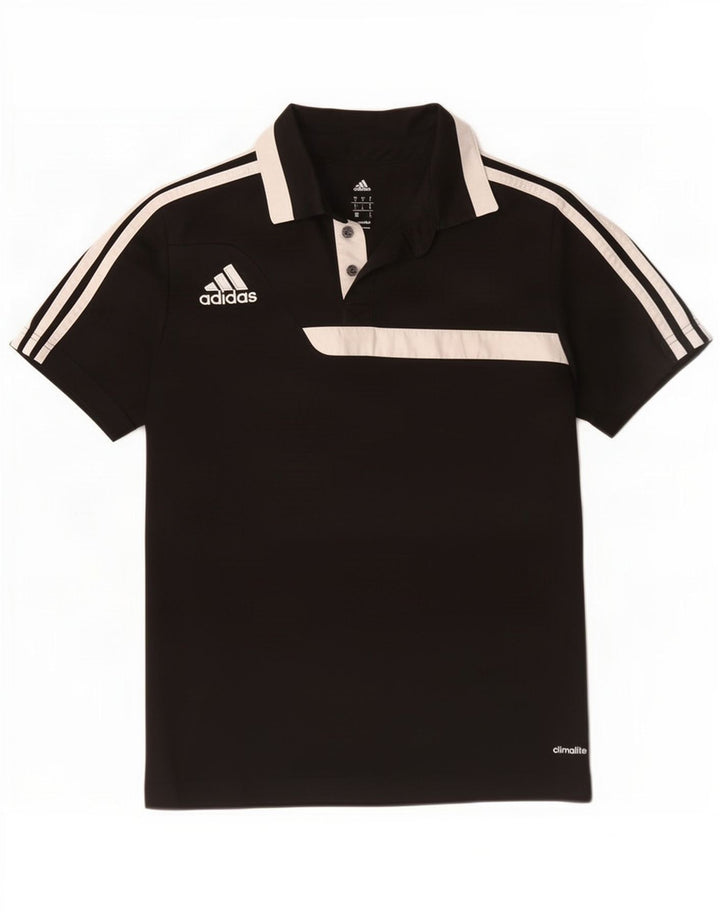Adidas Herre Climalite Polo Shirt Lille sort Colourblock Polyester