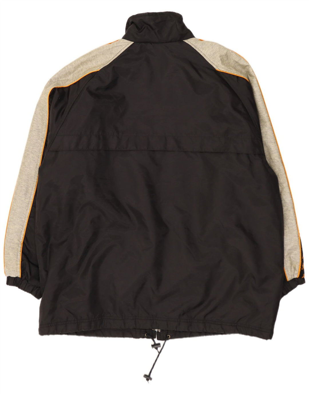 Kappa Herre grafisk træningsdragt Topjakke XL Sort Colourblock Nylon