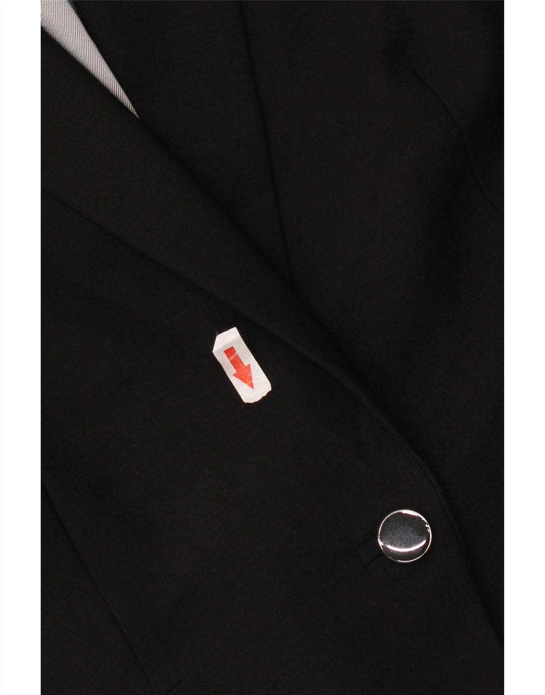 Marks & Spencer Dame 1 Knap Blazer Jacket UK 16 Large Black New Wool
