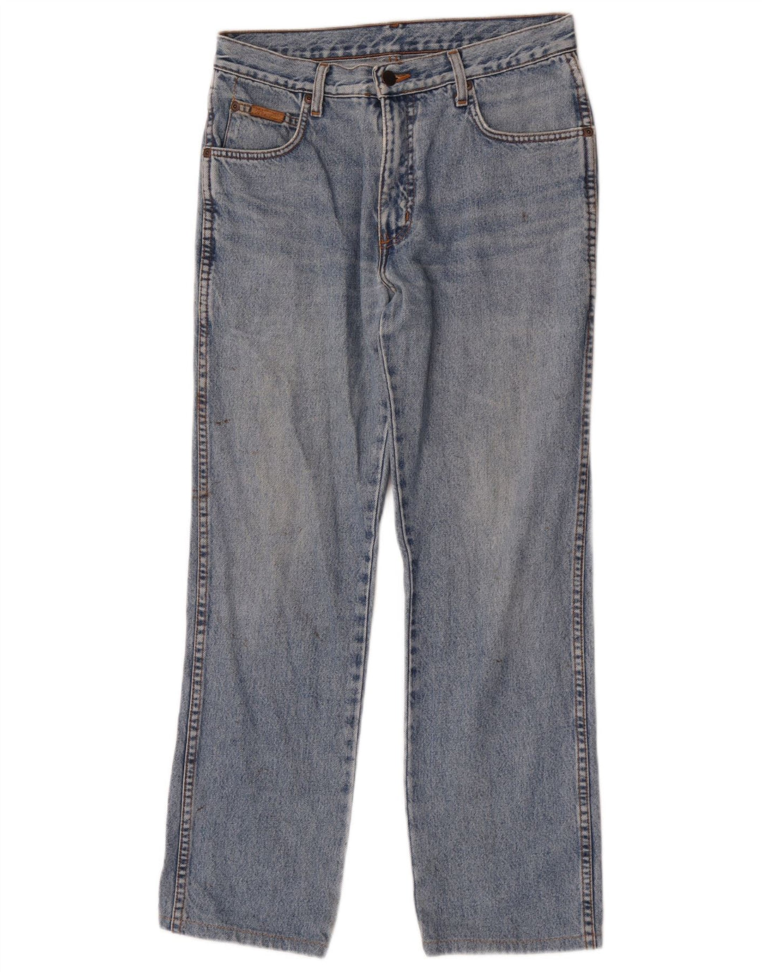 Wrangler Herre Texas Straight Jeans W31 L29 Blå Bomuld