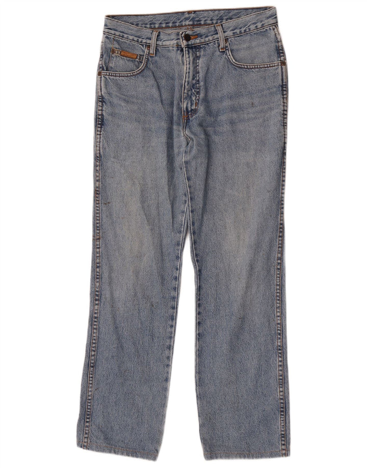 Wrangler Herre Texas Straight Jeans W31 L29 Blå Bomuld