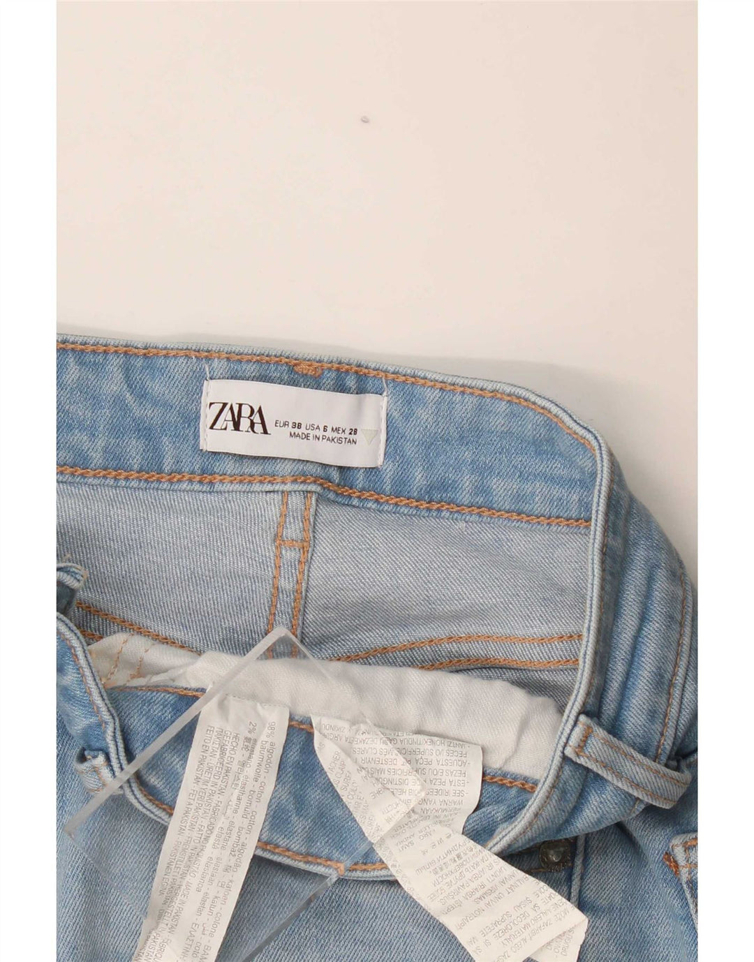 Zara Dame Bootcut Jeans EU 38 Small W28 L27 Blå