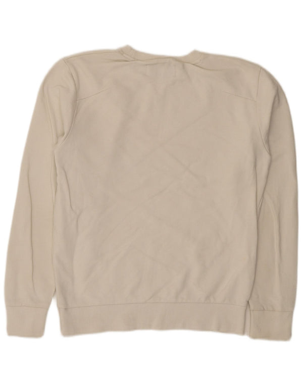 Calvin Klein Jeans Herre Grafisk Sweatshirt Jumper Lille Hvid Bomuld