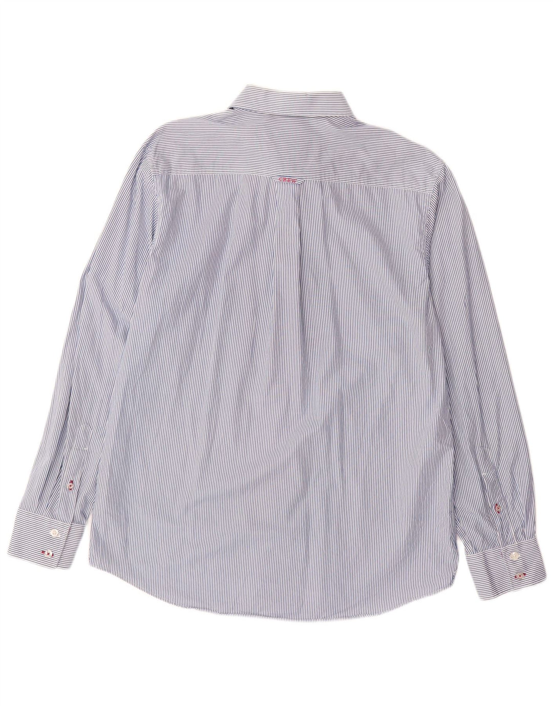 CREW CLOTHING Herre Classic Fit skjorte Stor blå nålestribet bomuld