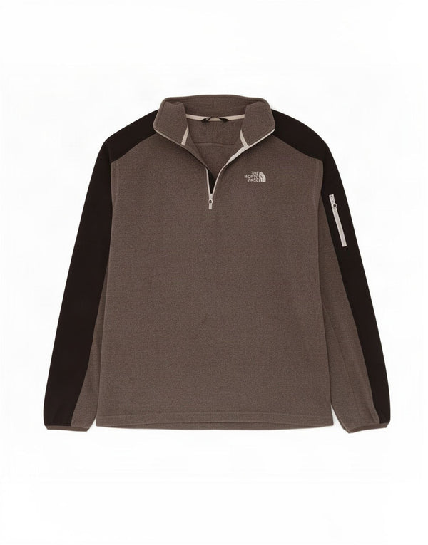 The North Face Herre lynlås-hals Fleece Jumper Large Grå Colourblock Polyester
