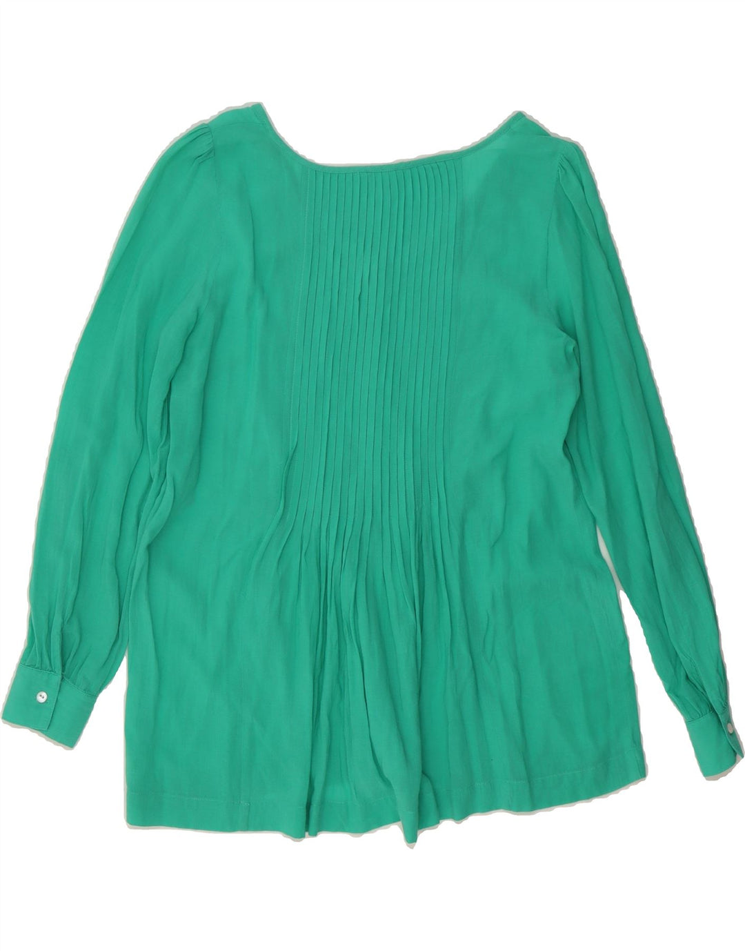 MONSOON Womens Shirt Blouse UK 12 Medium  Green Vintage Monsoon and Second-Hand Monsoon from Messina Hembry 