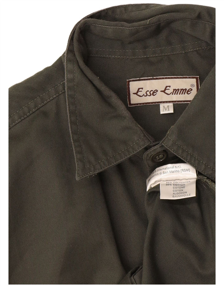 ESSE EMME Militærskjorte til mænd Medium Khaki Polyester