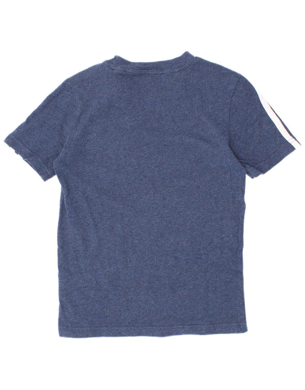 Adidas drenge T-shirt top 7-8 år marineblå bomuld