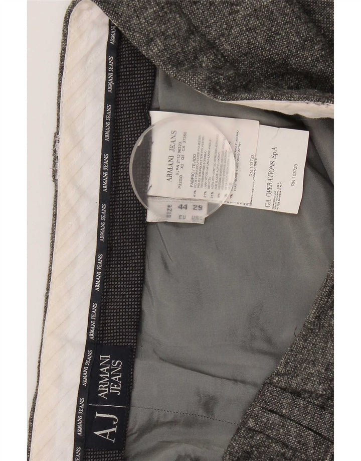 Armani Dame Slim Chino Bukser W29 L29 Grå Polyester