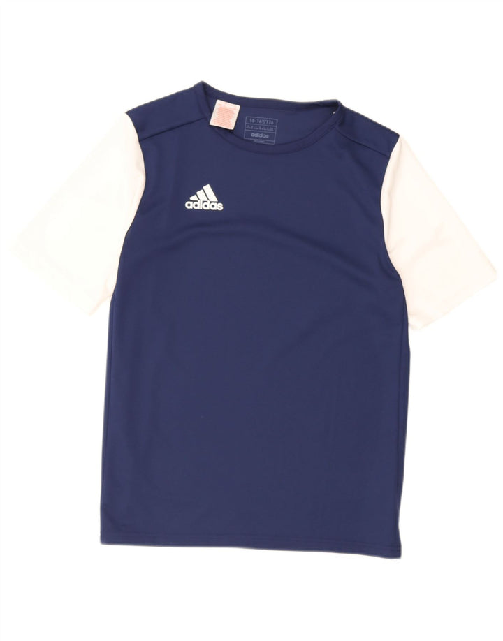 Adidas Drengevest Top 15-16 år Navy Blue Colourblock Polyester