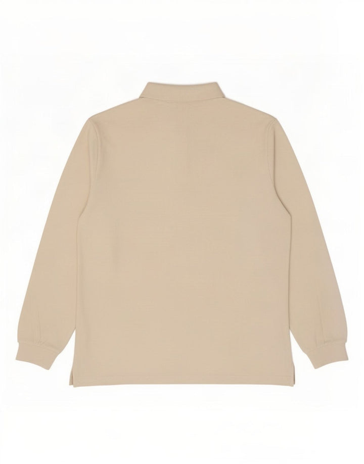 Lacoste Langærmet Polo Shirt til mænd Størrelse 4 Medium Hvid
