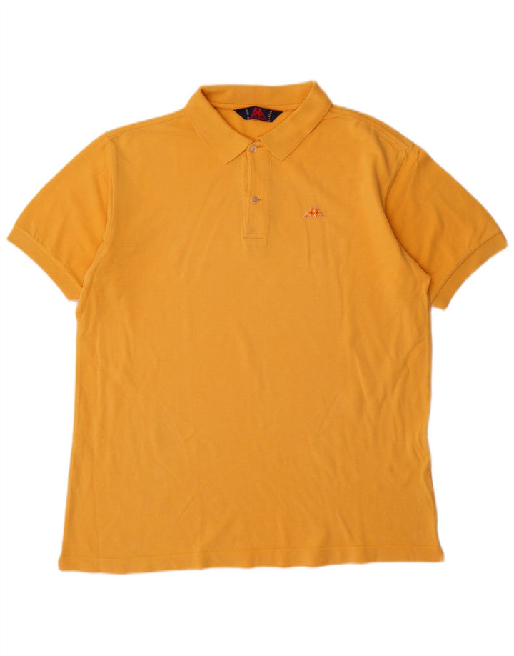 Kappa herre poloshirt Medium orange bomuld